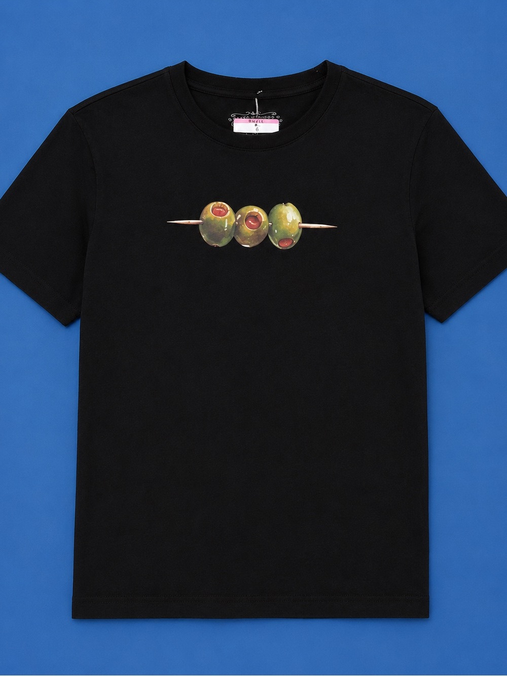 State of Mind Black Short Sleeve Tee with Olive Graphic - Small